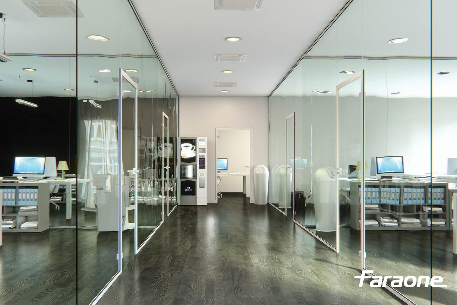 Перегородка с створчатыми дверями FARAONE пространство ARCH-00115336 - Вид №4