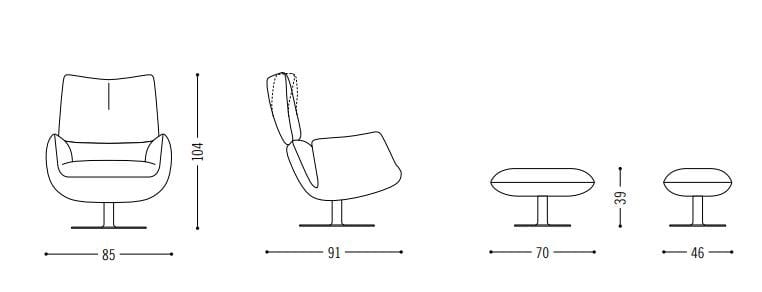Вращающееся кресло COR Jalis ARCH-00144717 - Вид №7