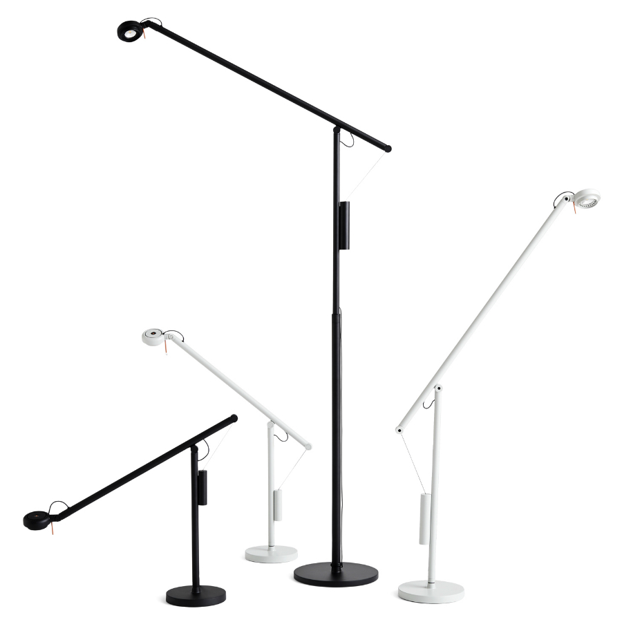 Лампа настольная Fifty-Fifty Mini, серая Hay 410217GREY - Вид №2