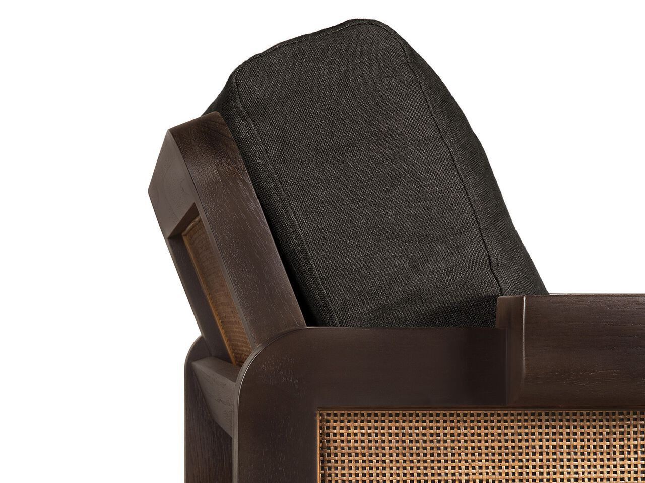Тканевое кресло с подлокотниками Ethnicraft панель ARCH-00036297 - Вид №10