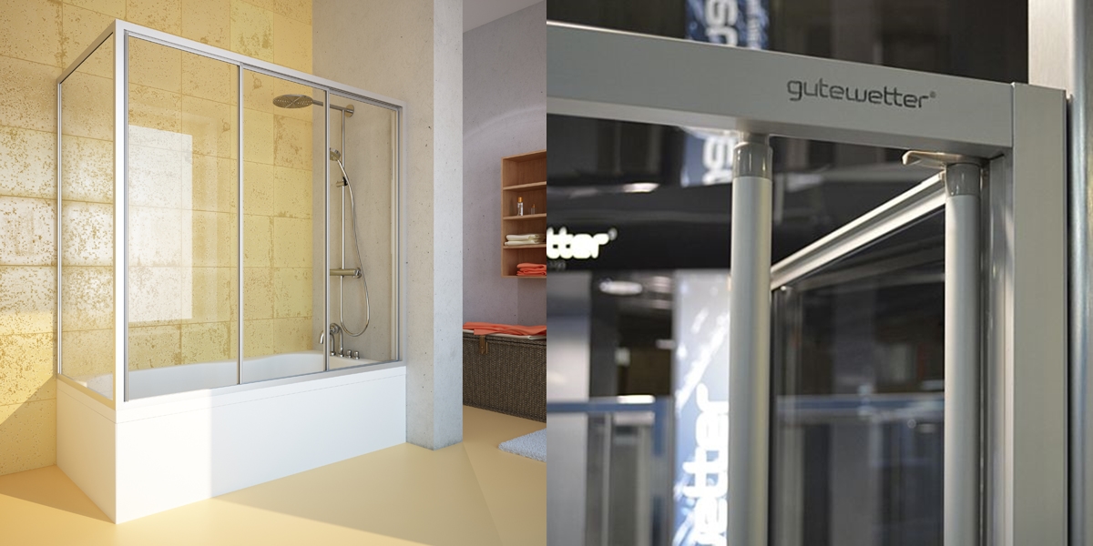 7080X200210GV413A Душевое ограждения на борт вынны GUTEWETTER Германия PRACTIC - Вид №1