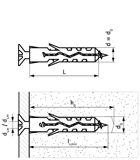 61001008 WEP Expansion Plug economical expansion anchor for all types of substrates walraven  - Вид №1