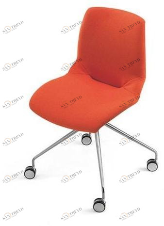 Caimi Brevetti Мягкое кресло на козелке из trevira® cs с колесами Kaleidos sun-id-1505497