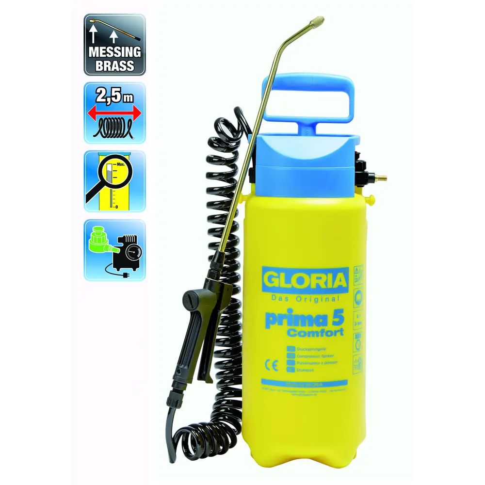 Опрыскиватель садовый Gloria 5 л Santreyd STLM-2194368 - Вид №3