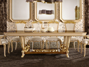 Прямоугольный выдвижной стол для гостиной