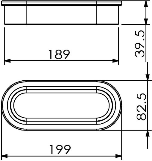 23017B Мыльница настольная глубокая цвет хром LANGBERGER Accessories - Вид №1