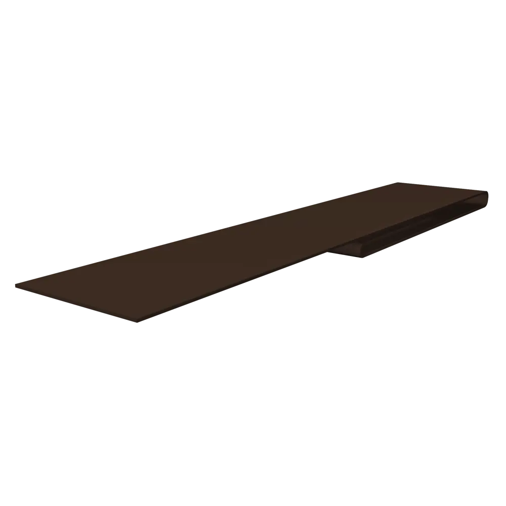 Планка финишная RAL 8017 цвет шоколад 2 м Santreyd STLM-2018902