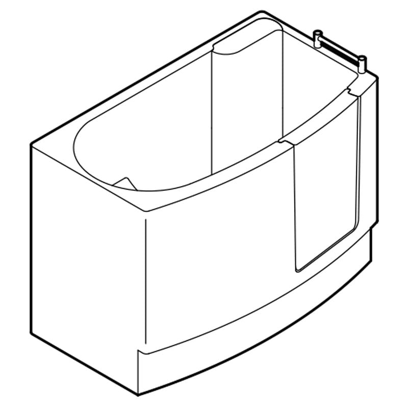 Ванна из стекловолокна с дверью Ponte Giulio 650 ARCH-00118012 - Вид №1