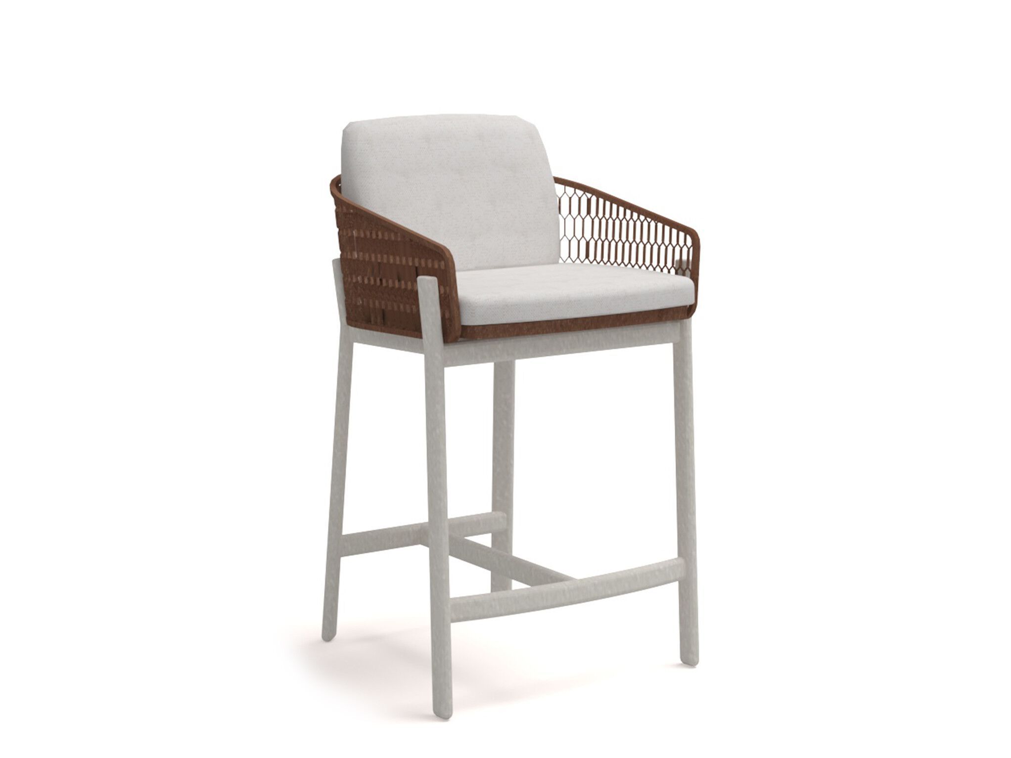 Алюминиевый высокий садовый стул с порошковым покрытием 10Deka Isla ARCH-00050412