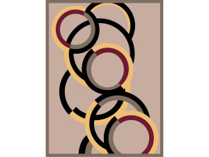 Прямоугольный ковер из шерсти и Lyocell®