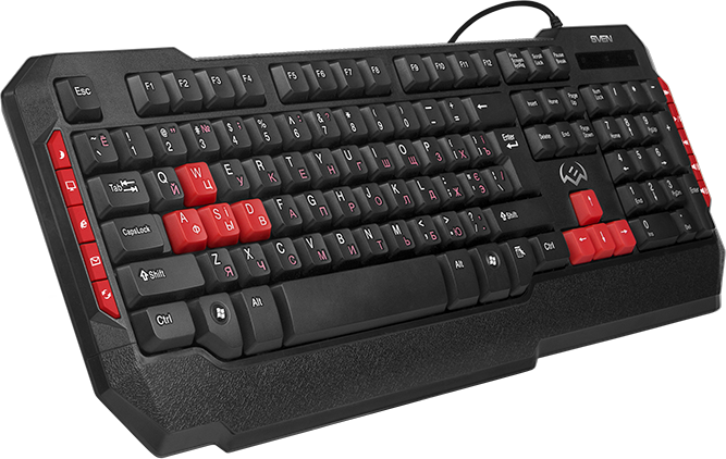 SV-018863 Игровой набор клавиатура+мышь+коврик gs-9000 (114кл.+6кл, 8 смен. кл.) Sven Santreyd  - Вид №5