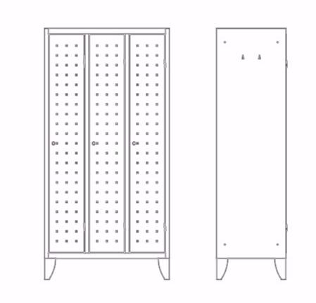 Dieffebi Металлический шкаф Lockers 135_n001c - Вид №6