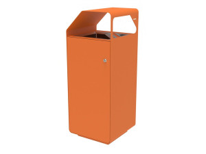 Держатель для мусора из листового металла с пепельницей