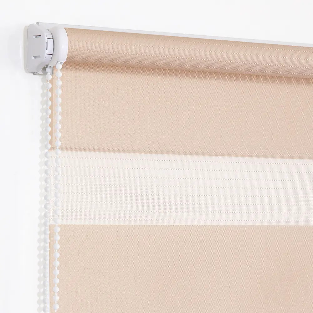 Штора рулонная день-ночь Мелоди 100x175 см пудра MIAMOZA STLM-2208317 - Вид №1