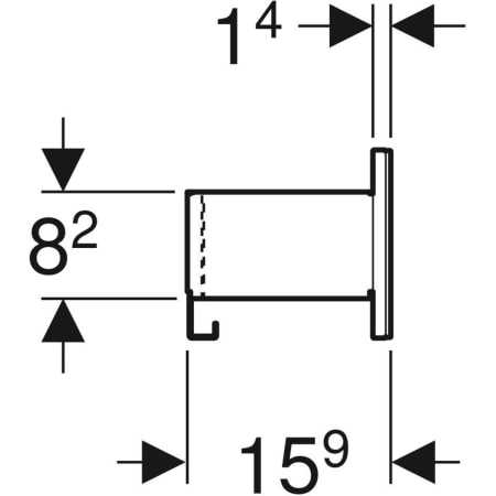 500.617.JL.2 Настенная полка Geberit Acanto Geberit  - Вид №4