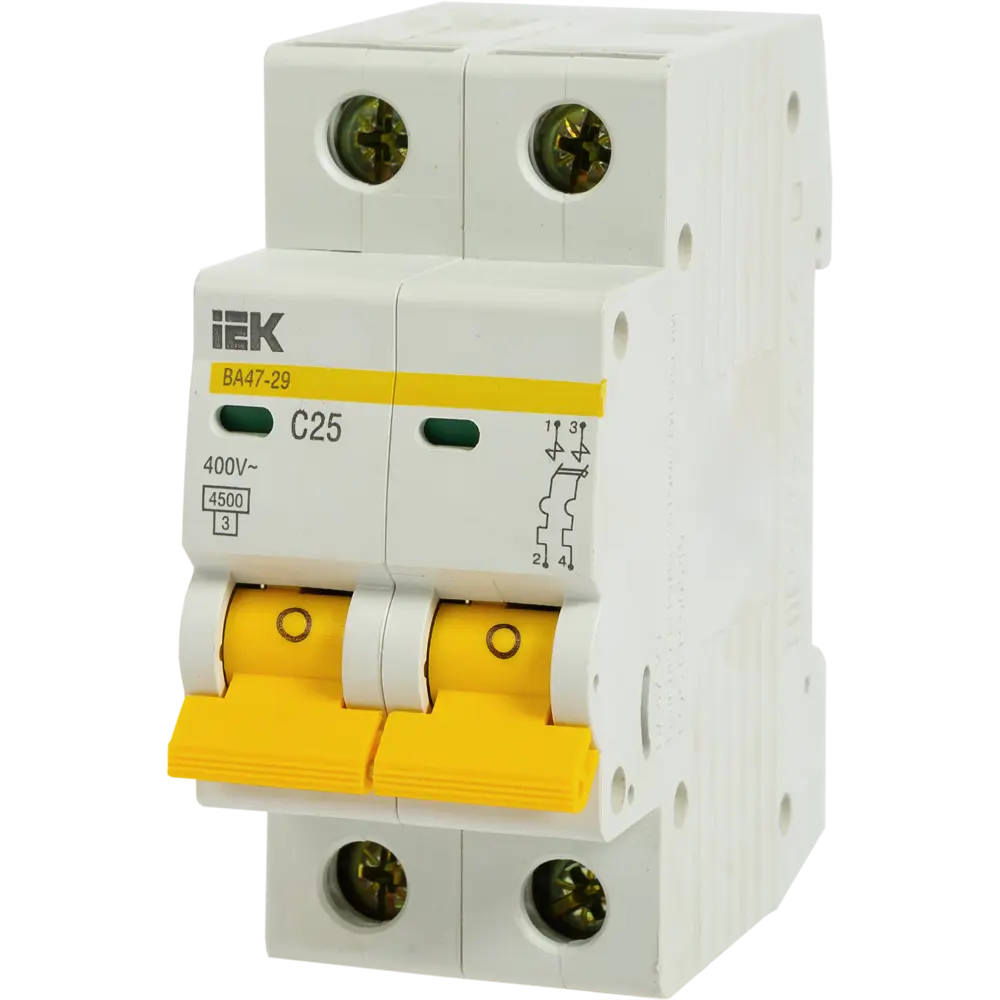 Автоматический выключатель IEK Home ВА47-29 1P N 25 А 4.5 кА C 11875267 STLM-2013198  - Вид №1