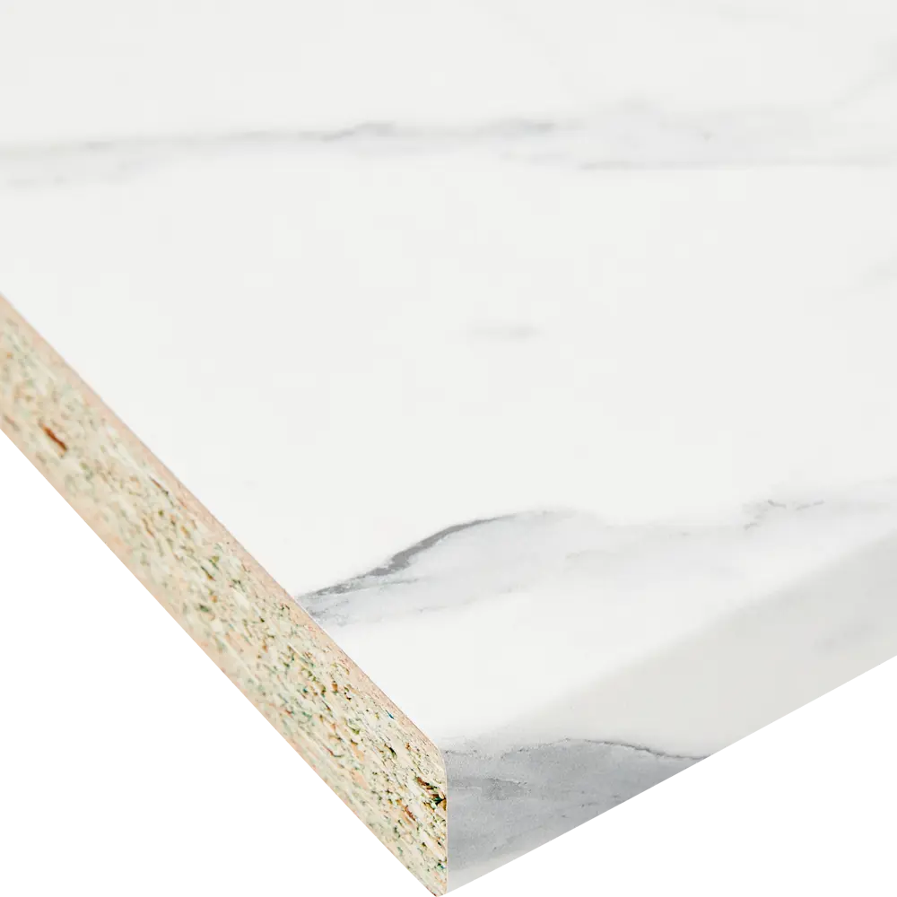 Столешница DELINIA Маренго белая мраморная 240х60 см 85342434 STLM-0061972 - Вид №2