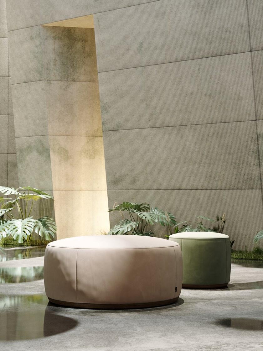 Domkapa Круглый бархатный пуф  Dkh14  - Вид №5