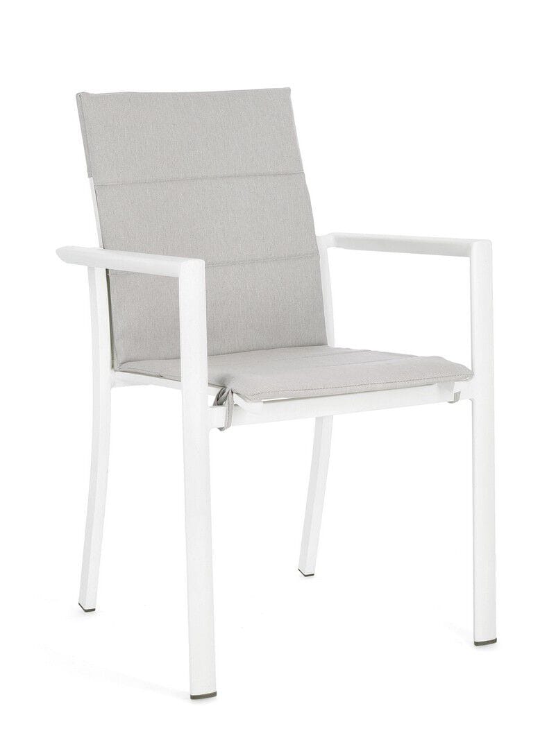 Алюминиевый штабелируемый садовый стул с подлокотниками BIZZOTTO Konnor ARCH-00101358 - Вид №7