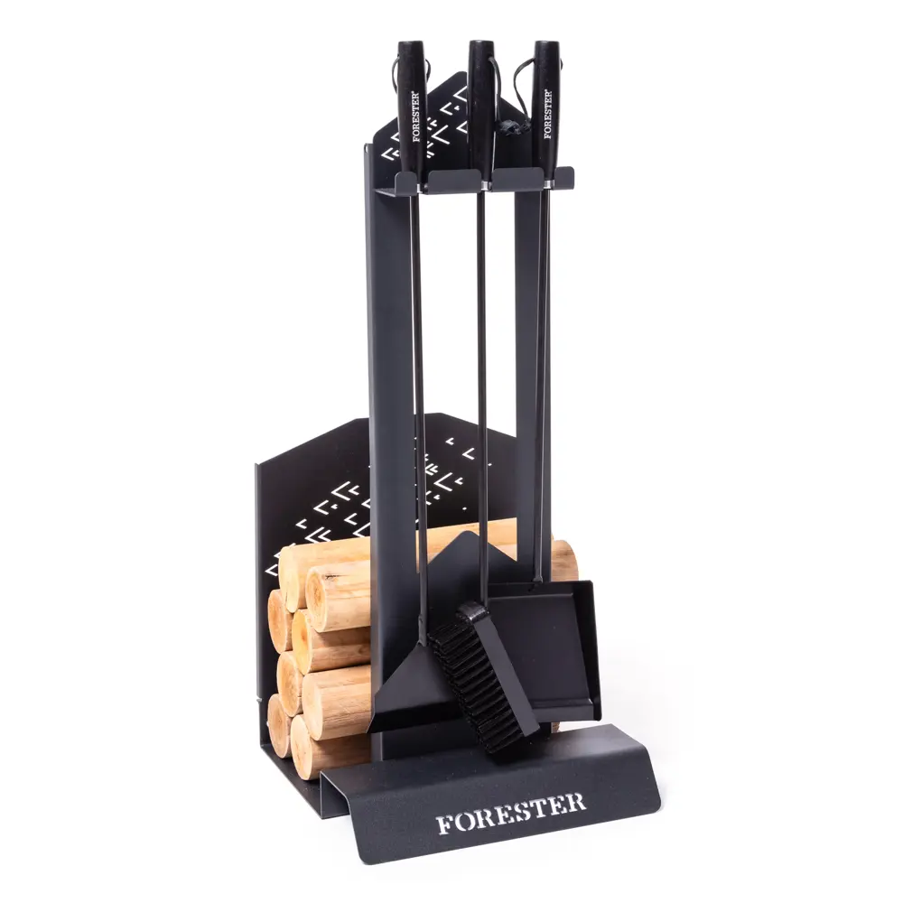 Каминный набор с дровницей Forester 4 предмета Santreyd STLM-2203992