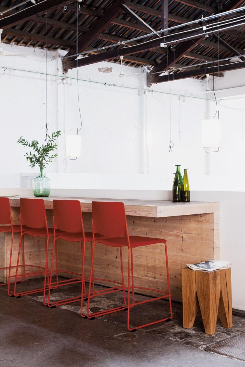 ENEA Высокий табурет из полипропилена со спинкой Ema sun-id-1420579 - Вид №6