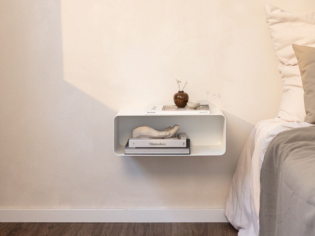 Стальная подвесная прикроватная тумбочка с порошковым покрытием Metallbude NELIO ARCH-00123617 - Вид №2