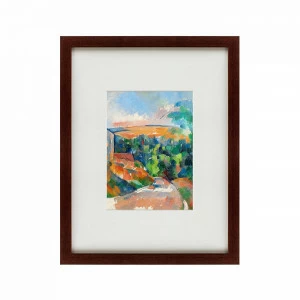 Картина в деревянной раме 47х60 см The Bend in the Road, 1900 КАРТИНЫ В КВАРТИРУ  135581 Бежевый;белый;коричневый;разноцветный