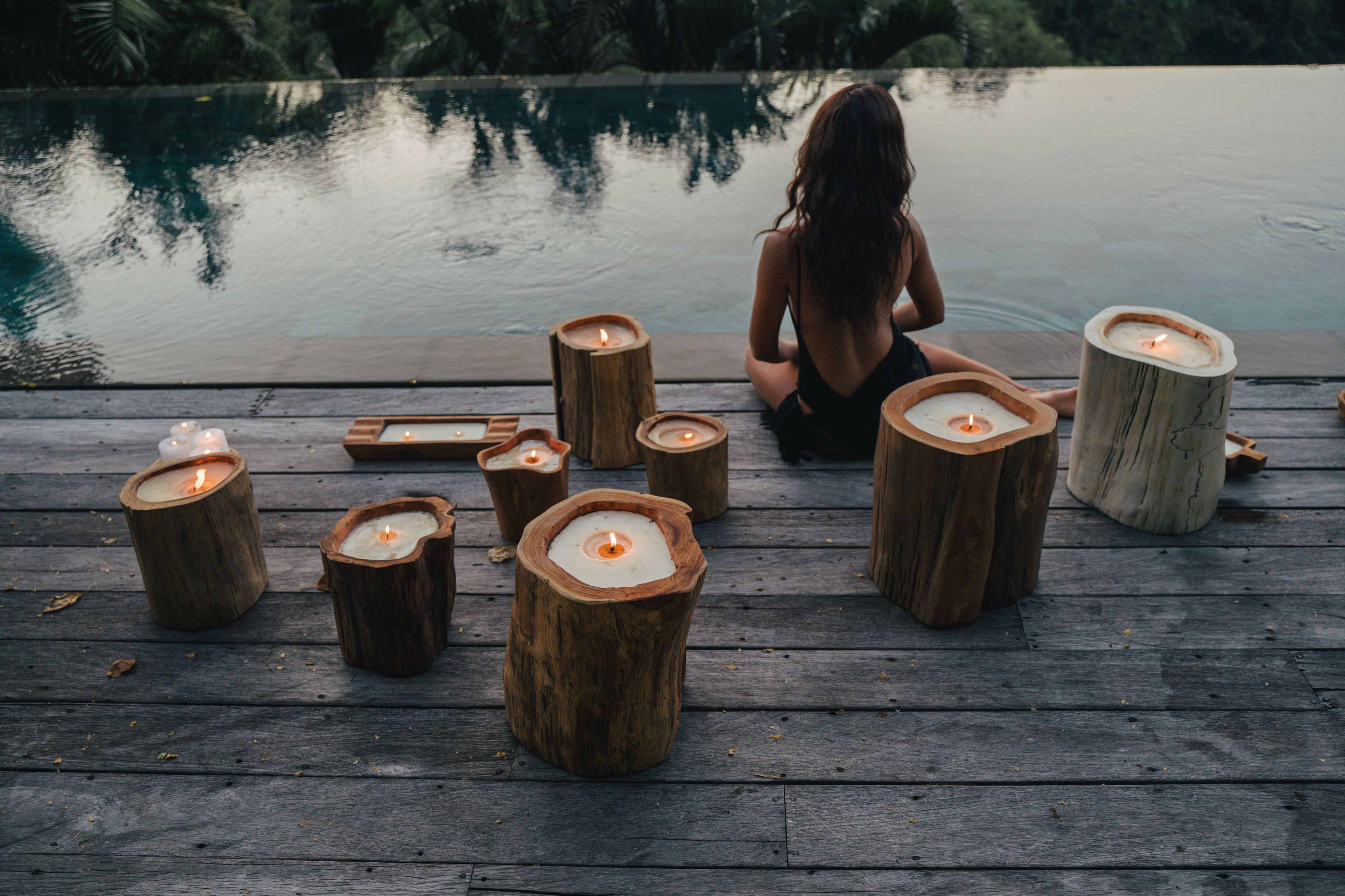 Свеча из тикового дерева cbdesign Аксессуары ARCH-00141591 - Вид №1