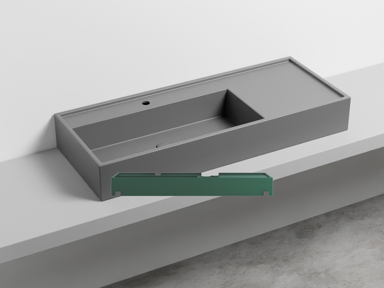 PNLA-MU Керамическая раковина на одно отверстие 140 cielo Plinio Ceramica Cielo