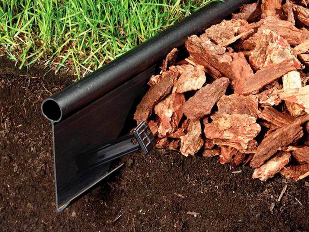 Садовый бордюр "Канта PRO", коричневый ГеоПластБорд GPBST-42 - Вид №3