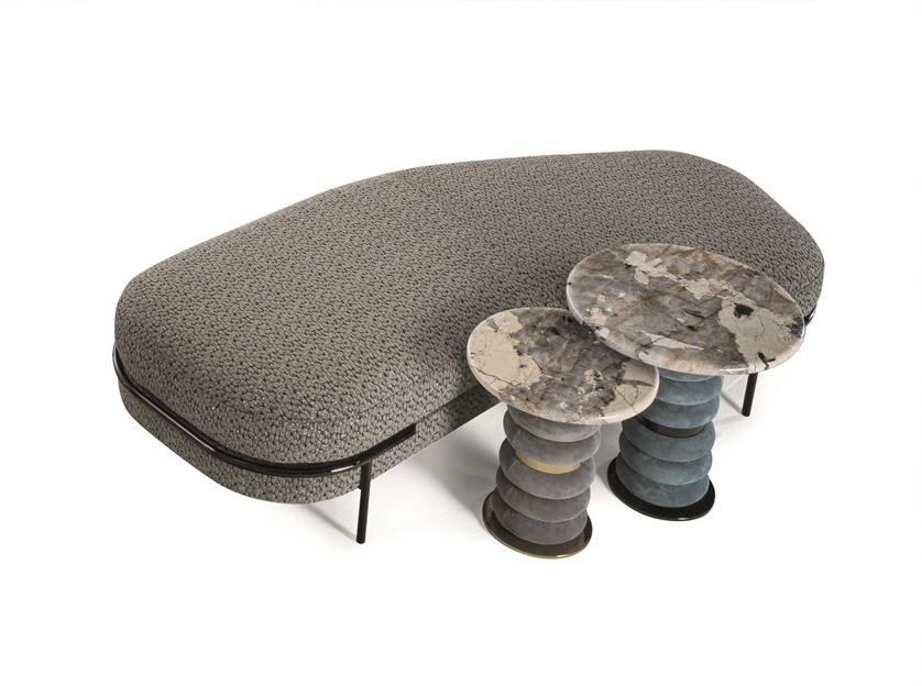 Longhi Мягкая скамья из ткани Loveluxe 2020 – sartoria collection X 441 - Вид №1