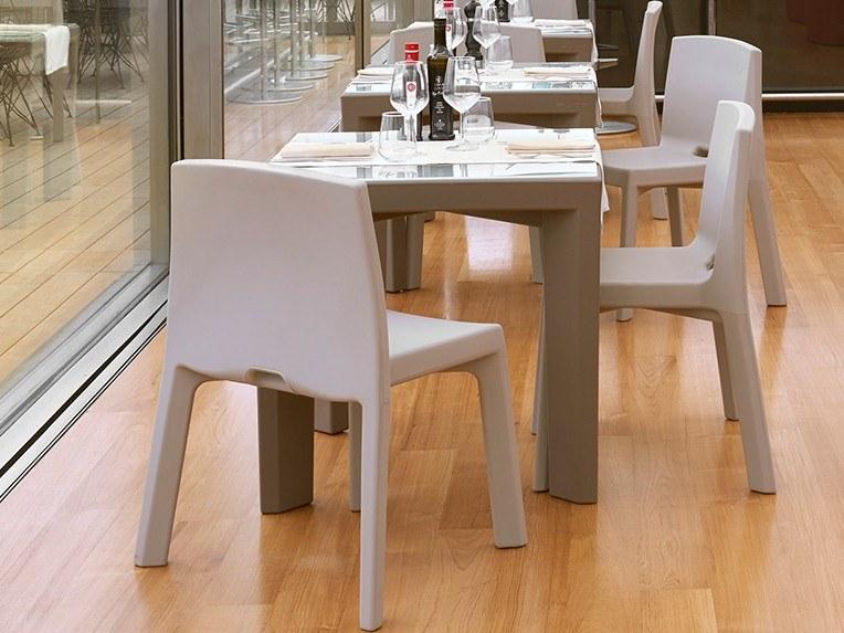 SLIDE Квадратный обеденный стол из полиэтилена sun-id-1425698 - Вид №1