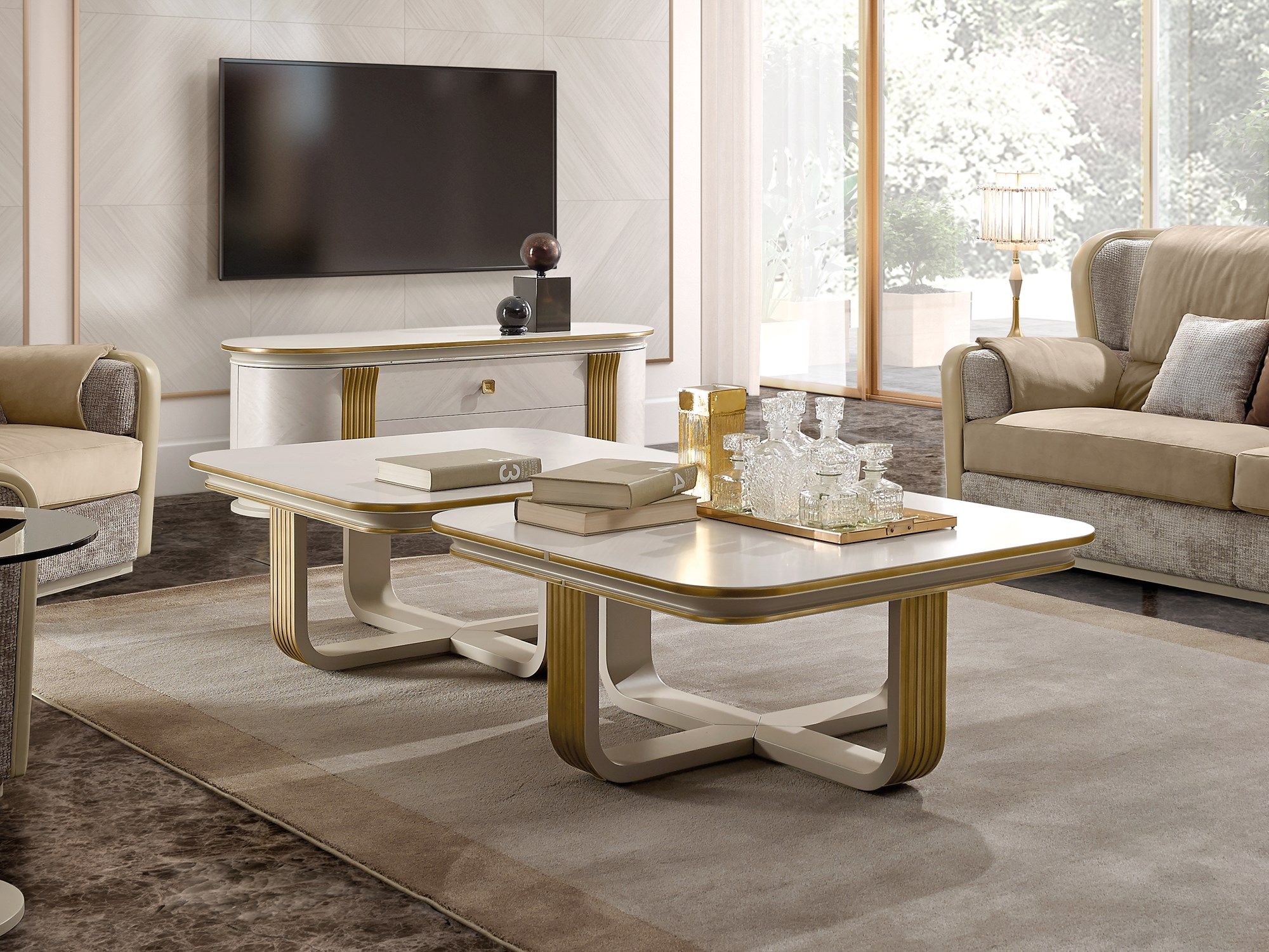 Квадратный журнальный столик A.R. Arredamenti ARCH-00147817 - Вид №2