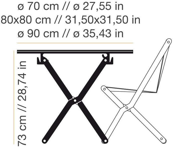 DVELAS Стол обеденный раскладной круглый Dinghy sun-id-1371305 - Вид №6