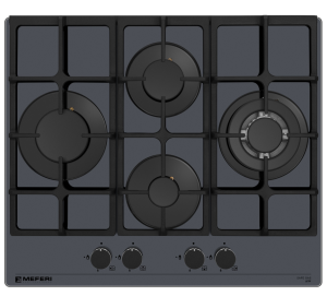 9202537 Газовая варочная поверхность Meferi MGH604GR GLASS ULTRA