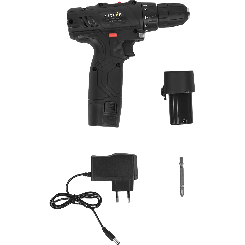 Дрель-шуруповерт аккумуляторная Zitrek Crusher 12-Li, 12 В Li-ion 2x1.5 Ач STLM-2050519 - Вид №4