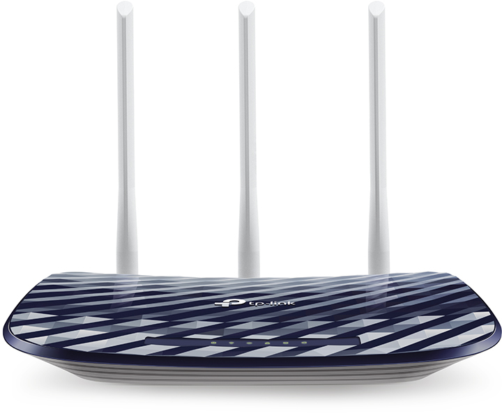 Archer C20(RU) Ac750 wireless dual band router, 433 at 5 ghz +300 mbps at 2.4 ghz, 802.11ac/a/b/g/n, 1 port wan 10/100 mbps + 4 ports lan 10/100 mbps, 3 fixed antennas TP-Link Santreyd 
