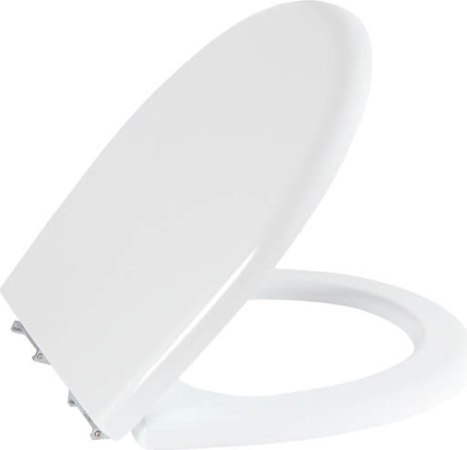 Сиденье для унитаза Gökçebey Duroplast White с пластиковыми петлями / KC1301.01.0000E Creavit  - Вид №1