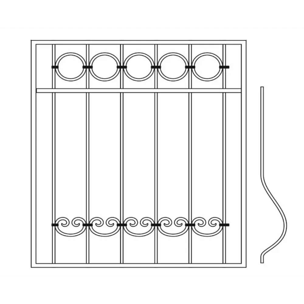 Элемент кованый обжимка короткая 20x100 мм Santreyd STLM-2067663 - Вид №12