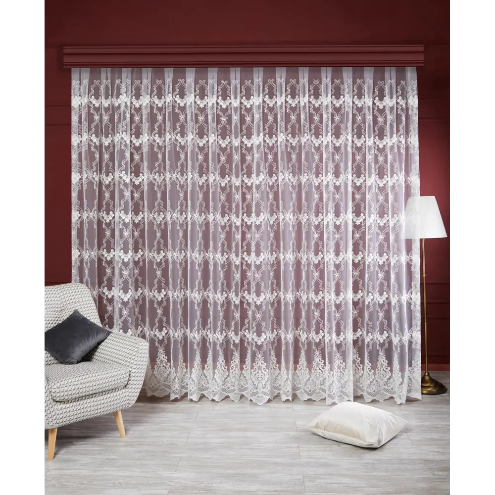 Тюль 1 м/п Корд сетка 280 см цвет кремовый ELIT HOME STLM-2040094 - Вид №1