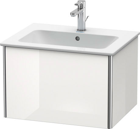 XS407104343 Тумбочка подвесная XSquare #XS4071 610 x 478 мм Базальт матовый, декор Duravit - Вид №2
