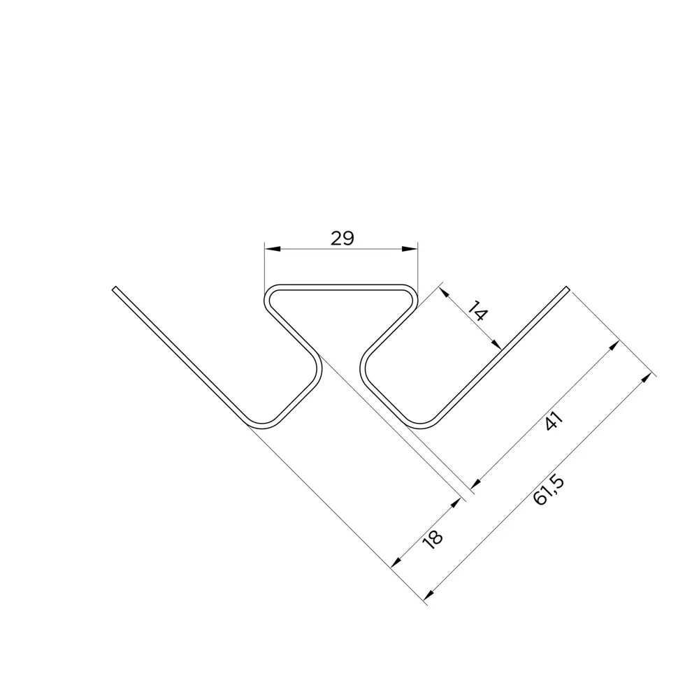 Угол внутренний для фасадных панелей MONLID цвет коричневый STLM-2030567 - Вид №2