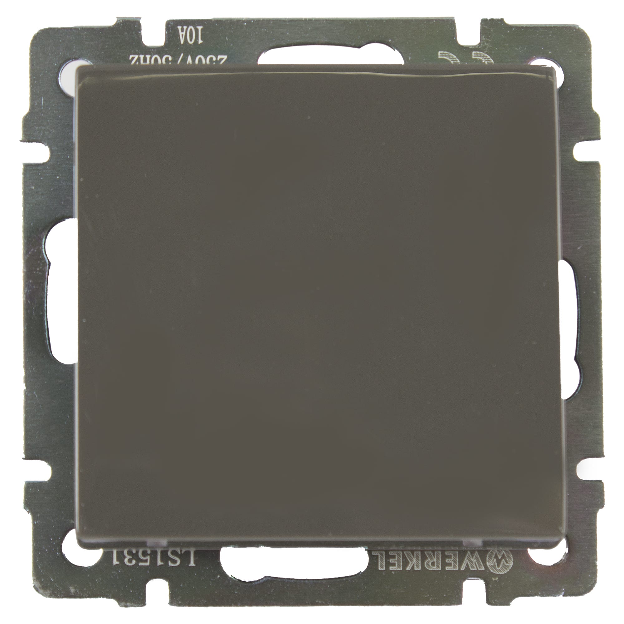 17783873 Выключатель встраиваемый Werkel 1 клавиша, цвет серо-коричневый Отсутствует Santreyd 