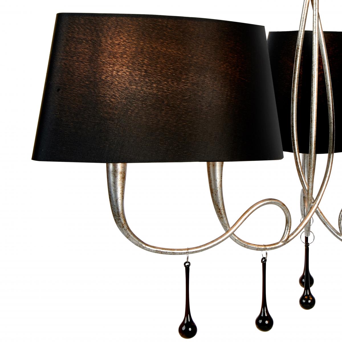 084116 Люстра 6L серебро/черный Mantra Paola - Вид №11