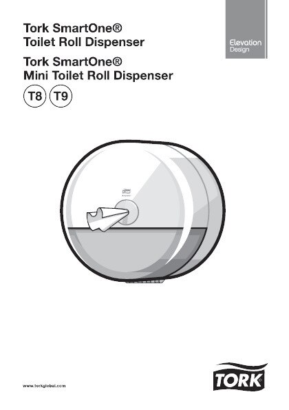 68000038 Диспенсер для рулонов туалетной бумаги Smartone®, белый Tork  - Вид №4