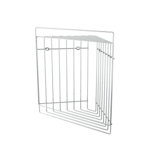 Полка для ванной комнаты Style двухъярусная угловая 22x22x29.5 см, металл, цвет хром