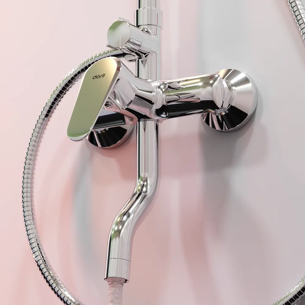 Душевая стойка Dorff с тропическим душем и хромированной отделкой 87812815 STLM-1382276 - Вид №10