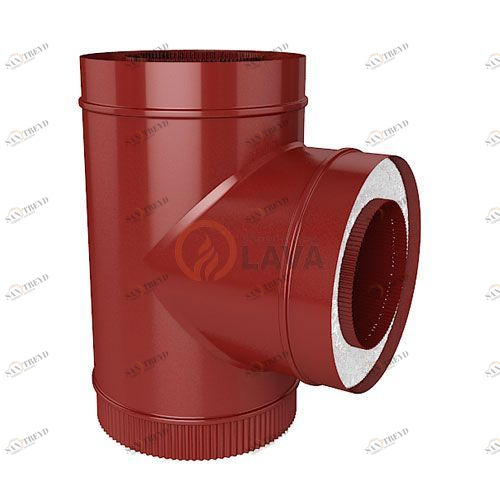 Сэндвич-тройник LAVA 200/300 мм. 90" красный (3011) 4456