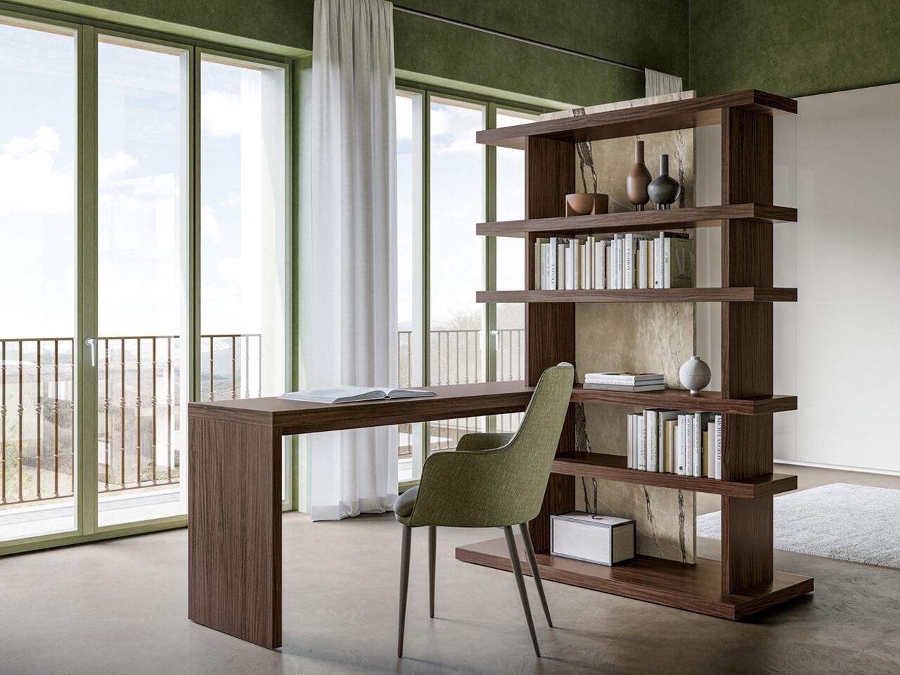 Деревянный книжный шкаф Santalucia Mobili GAP ARCH-00094174 - Вид №1