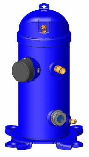 Danfoss MLZ — герметичные спиральные компрессоры MLZ058T2LQ9A Компрессор спиральный 121L8816  - Вид №4
